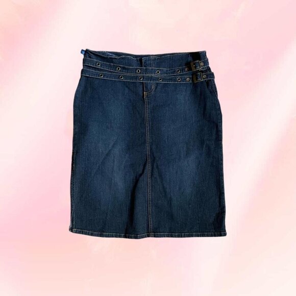 Tyte Y2K denim midi jean skirt - Picture 1 of 5